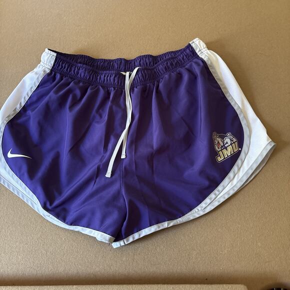 Nike Dri-FIT Running Shorts Women’s XL Purple JMU James Madison University - Picture 1 of 6